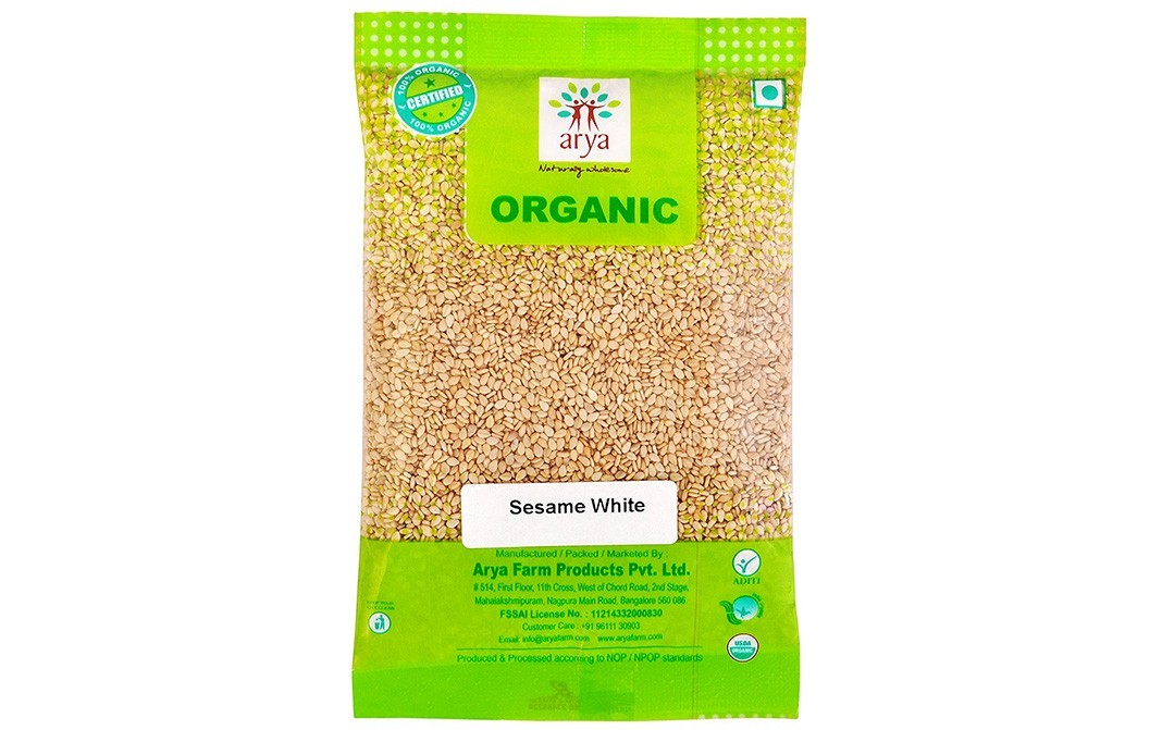 Arya Organic Sesame White    Pack  100 grams
